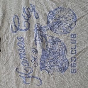Kansas City Cafe Racer Tee - Large Faded Green